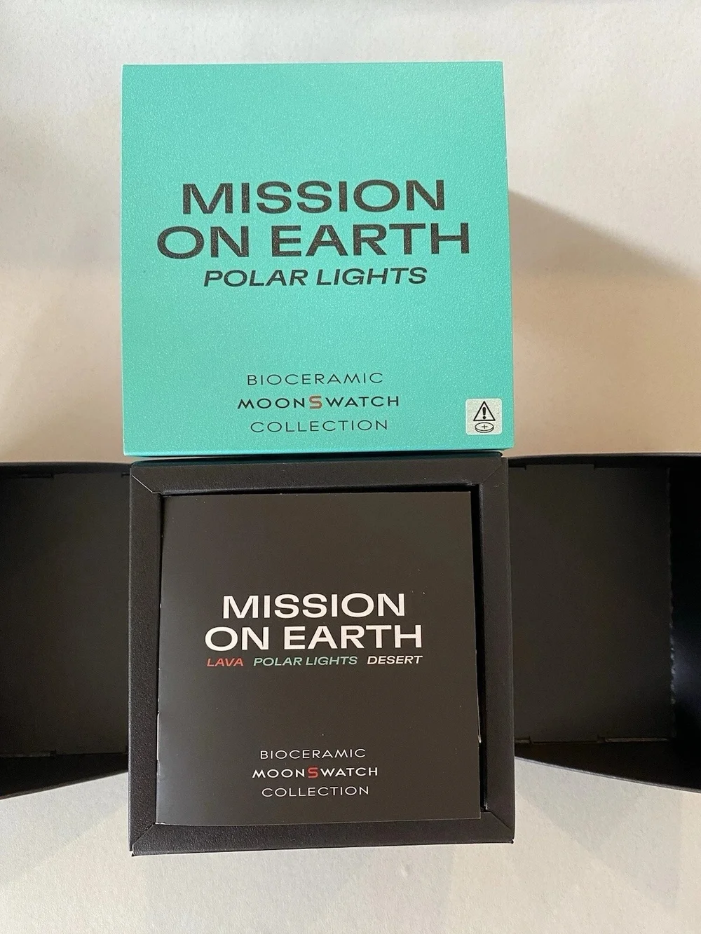 Omega x Swatch Mission On Earth - Polar Lights MoonSwatch Brand New In Box